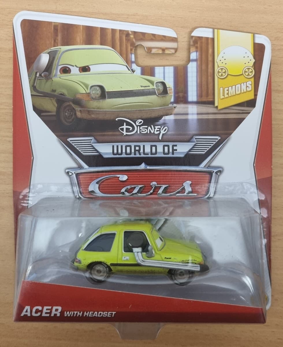 Disney Pixar Cars - ACER WITH HEADSET - #1/8 LEMONS - WOC 2014 SERIES