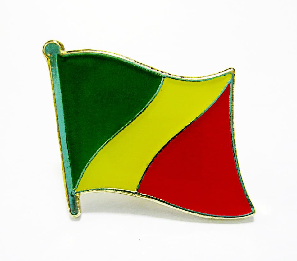 Congo National Flag Metal Lapel Pin Flag Pin - Image 1