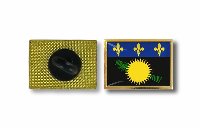 pins pin's flag national badge metal lapel backpack hat button vest guadeloupe - Image 1