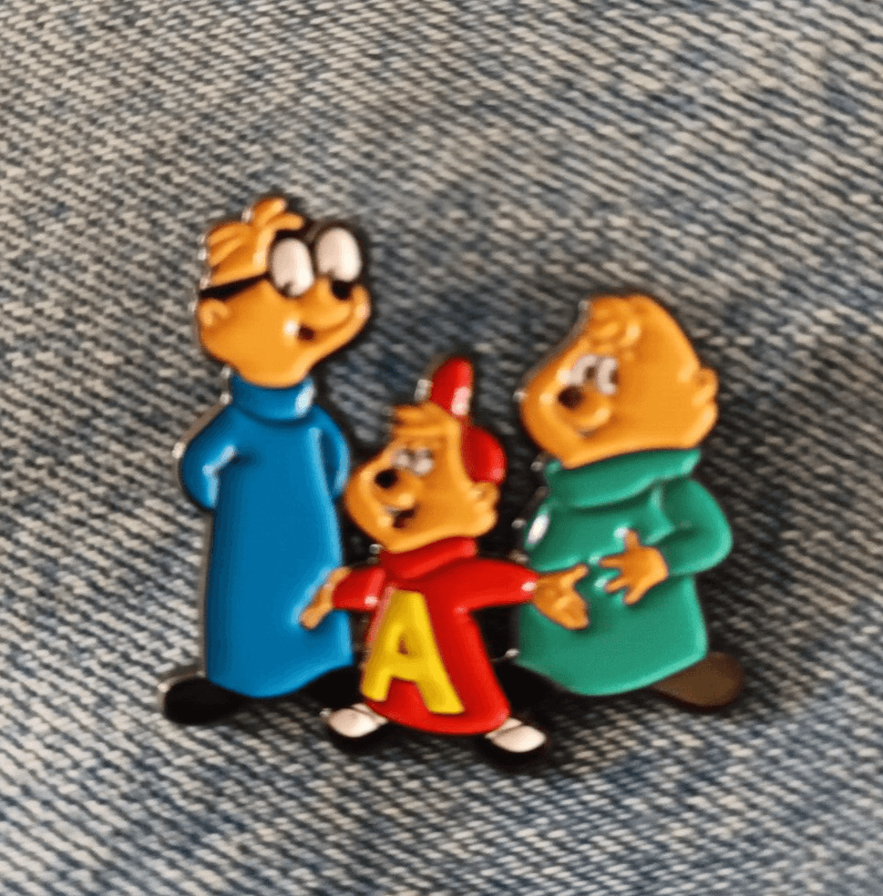 ALVIN AND THE CHIPMUNKS - ENAMEL PIN-SHIP ALL THE PINS YOU BUY FOR $4.99 - Image 1