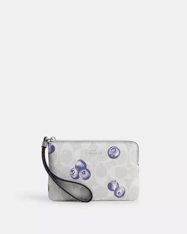 NEW SEALED *SET* Coach Rowan Satchel Blueberry W. Wristlet AND Umbrella SOLD OUT thumbnail 4