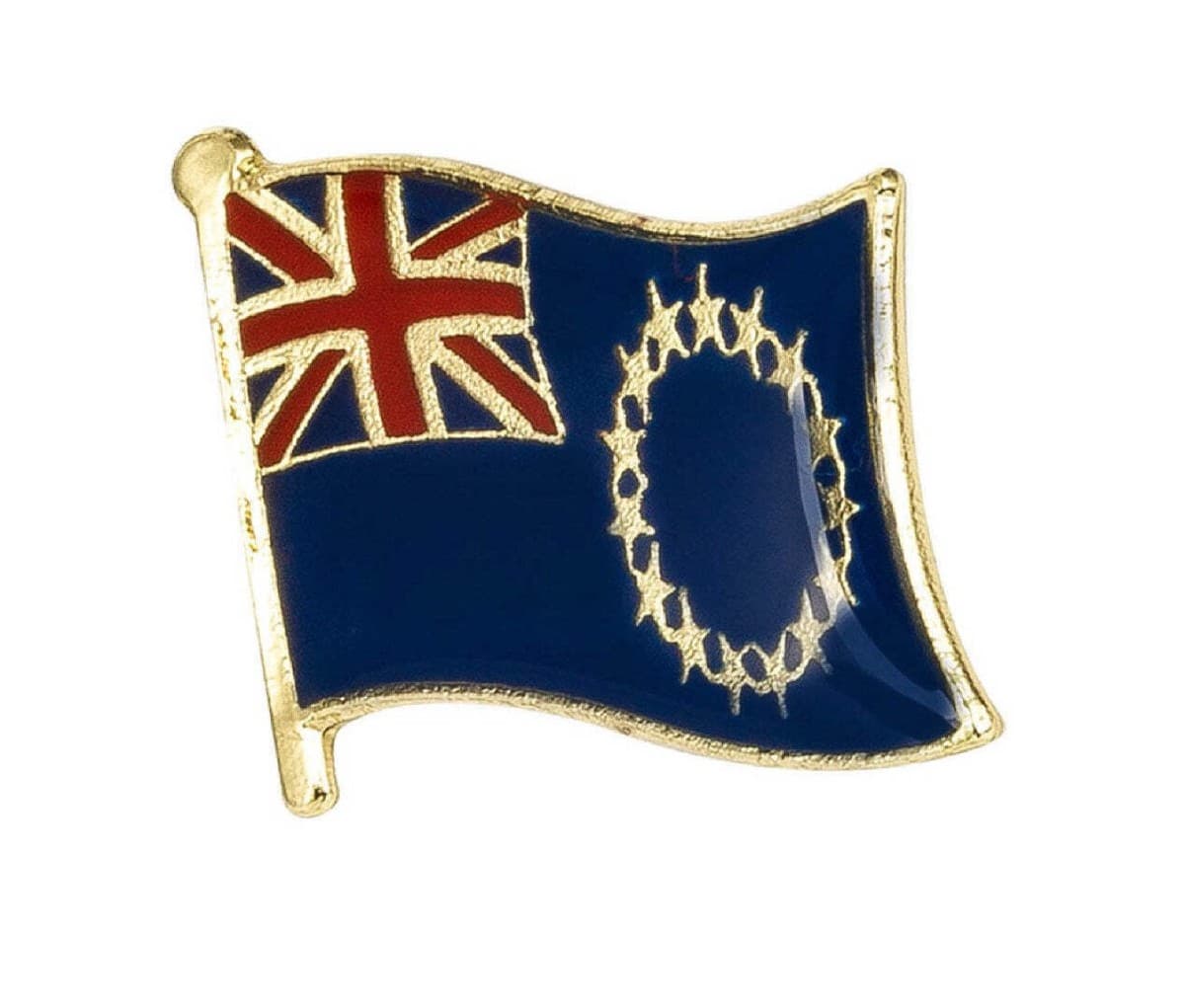 Cook Islands Flag Lapel Pin - 5/8" x 5/8" - Image 1