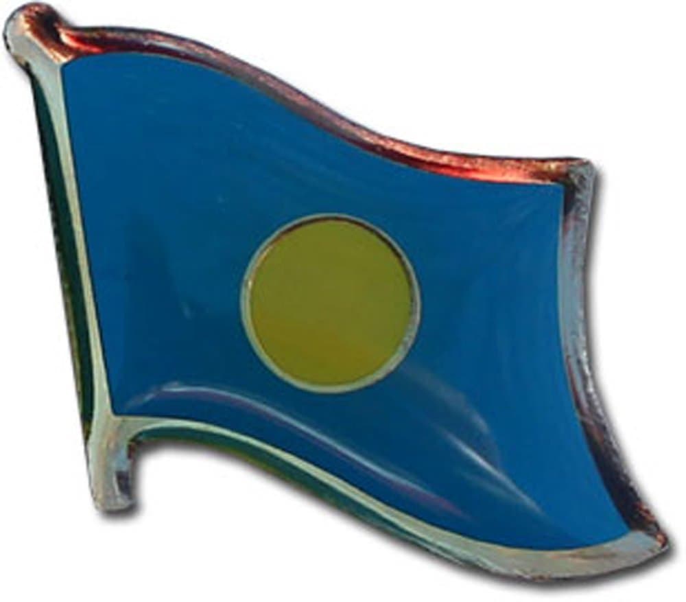 Palau Country Flag Bike Motorcycle Hat Cap lapel Pin  - Image 1