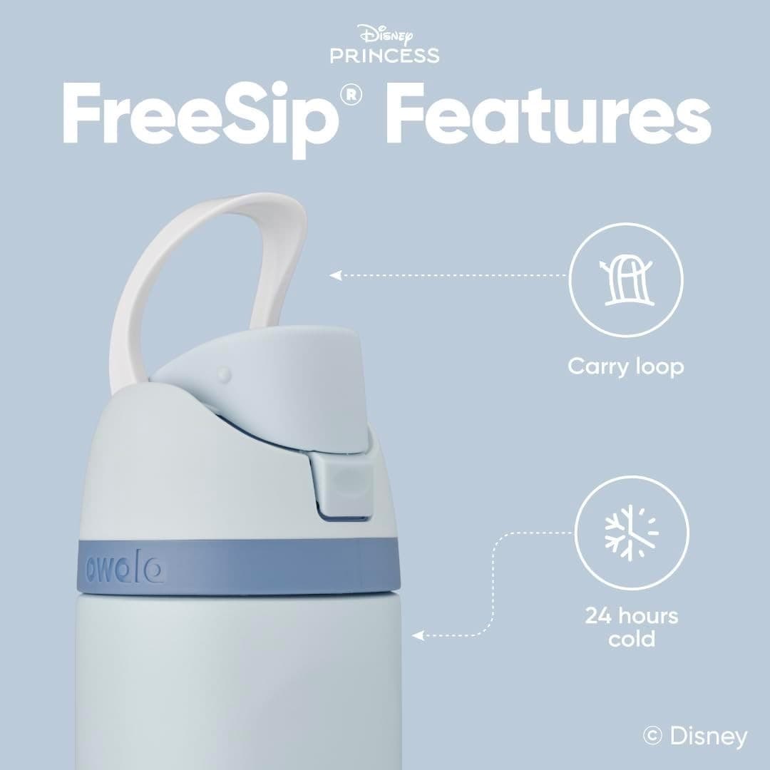 Owala Disney Princess FreeSip Insulated Stainless Steel Water Bottle with Straw thumbnail 2