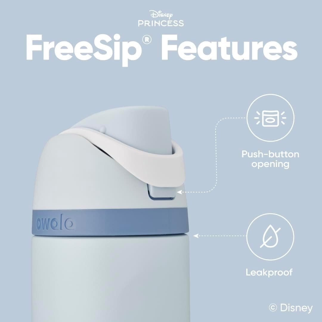 Owala Disney Princess FreeSip Insulated Stainless Steel Water Bottle with Straw thumbnail 3