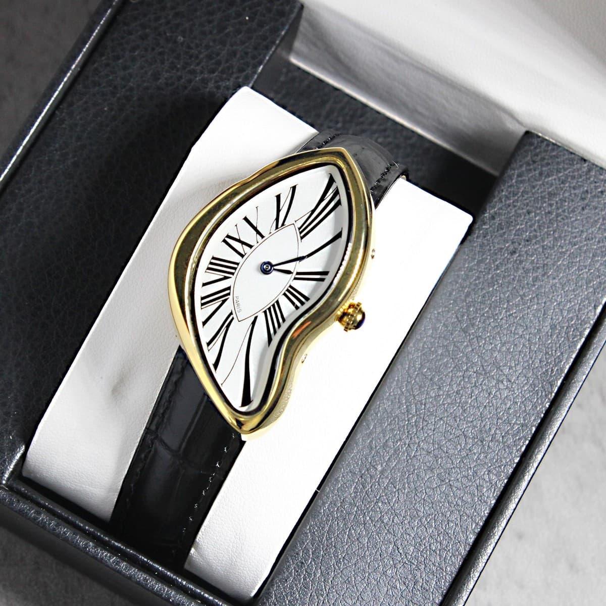 Melting Crash Watch Dali Paris French Vintage Rare Irregular Shape Waterproof US - Image 1
