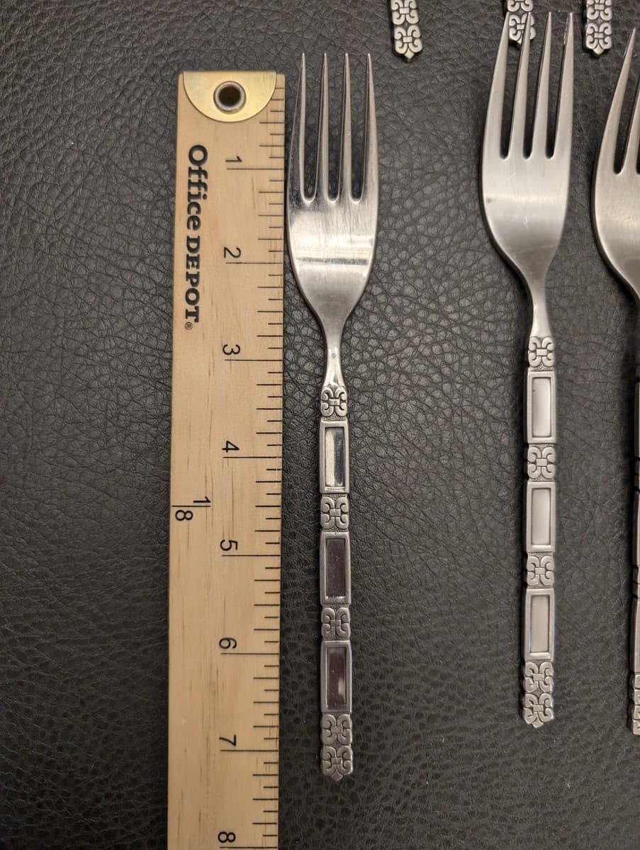Oneida Community Madrid Flatware Stainless No Black Accent Serving 43 Pc thumbnail 5