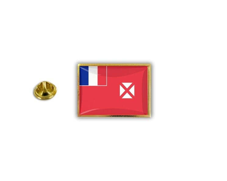 Pins Pin Badge Pin's Metal Epoxy with Butterfly Clasp Wallis Futuna Flag - Image 1