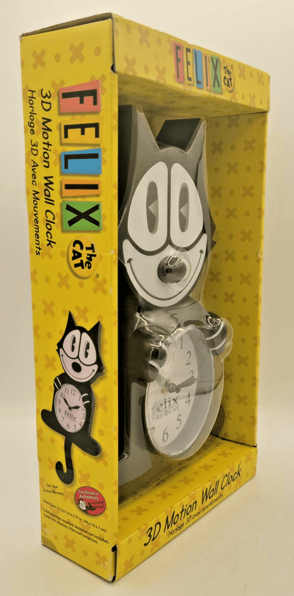 Felix The Cat 3D Motion Tail Wall Clock NJ Croce Co NEW w/ COA &amp; FREE SHIP thumbnail 3