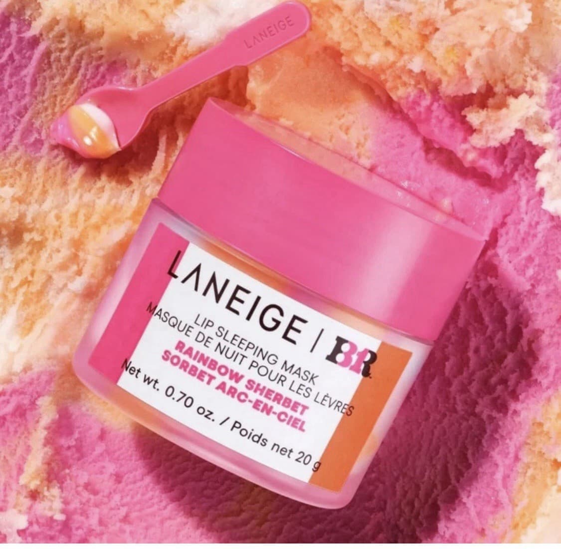 Laneige Baskin Robbins Rainbow Sherbet Lip Sleeping Mask Limited Edition NIB thumbnail 2