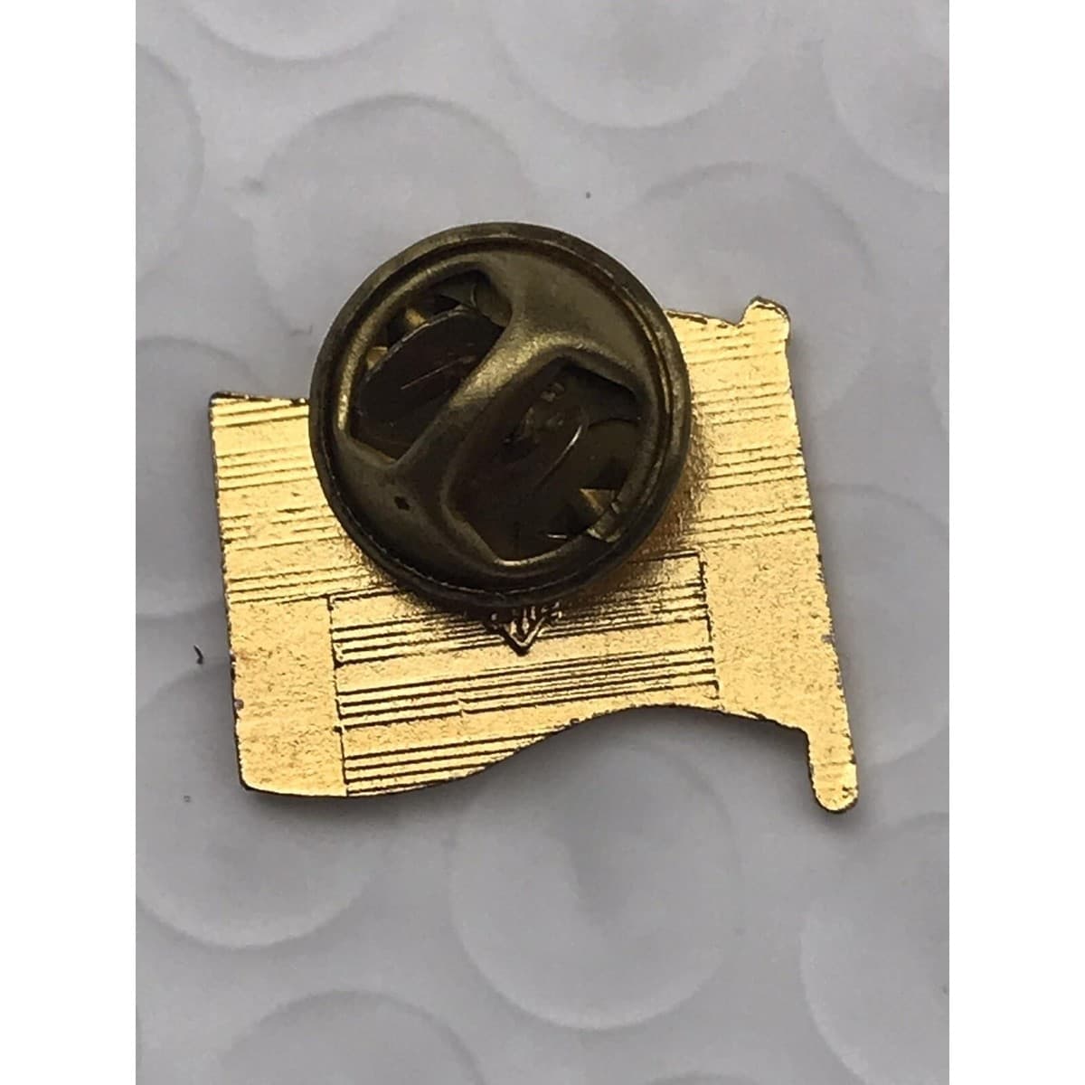 Portugal Flag Lapel Pin Brooch Gold Tone Enamel Vintage Portuguese Souvenir thumbnail 3