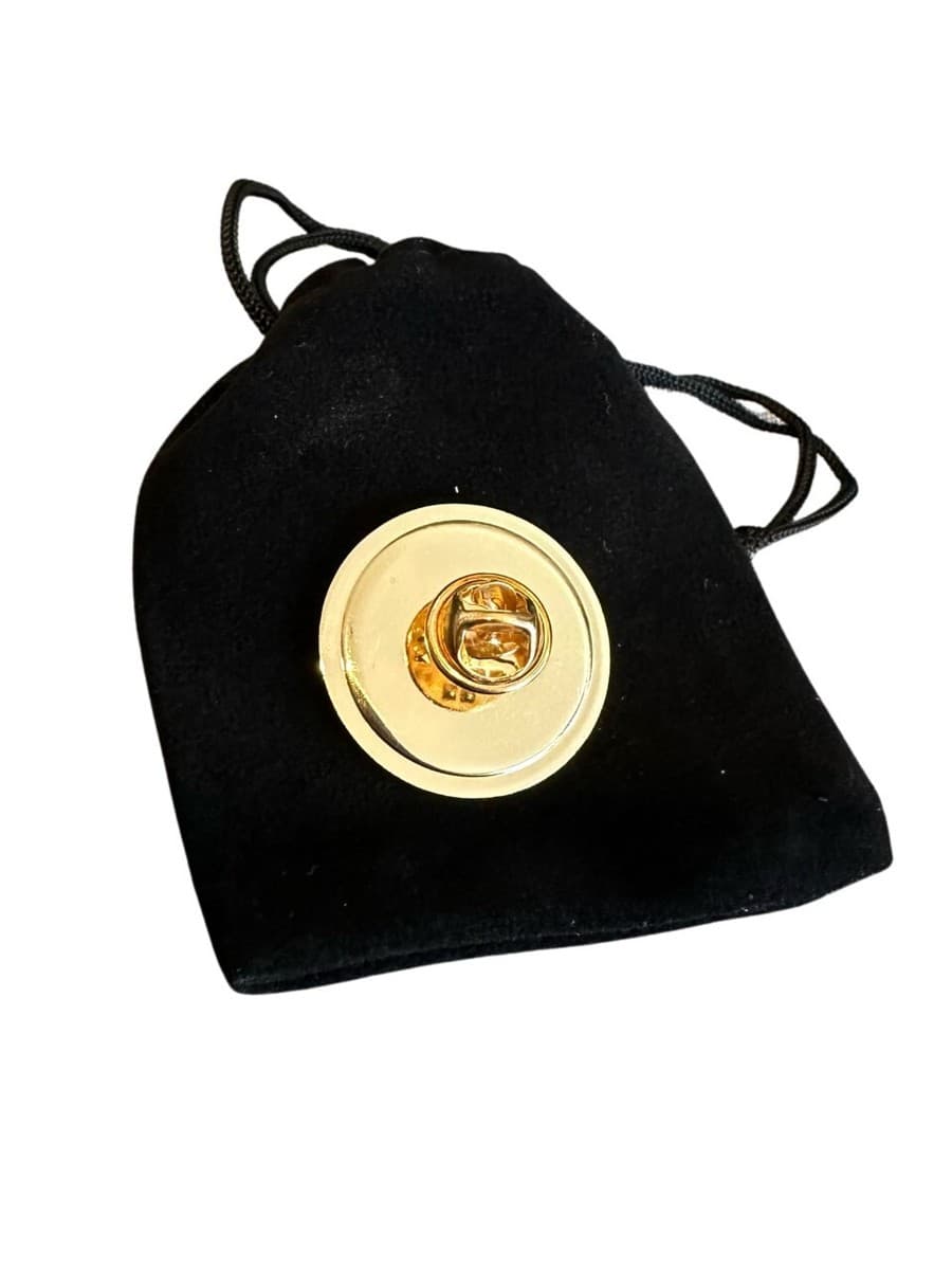 Caribbean Netherlands Flag Gold Plated Domed Lapel Pin Badge thumbnail 2