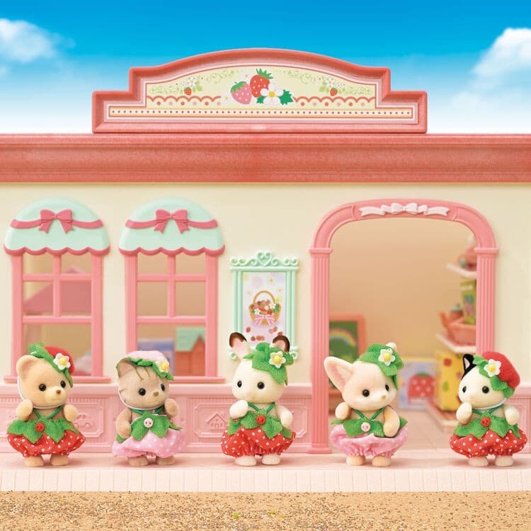 Sylvanian Families Strawberry Baby Set Doll Figure Calico Critters From JAPAN thumbnail 3