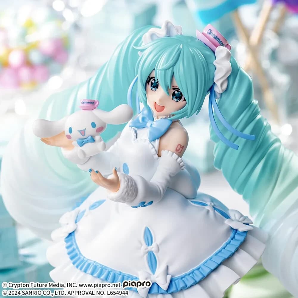 Hatsune Miku CINNAMOROLL Figure white dress ver. Luinasta SEGA SANRIO New thumbnail 4
