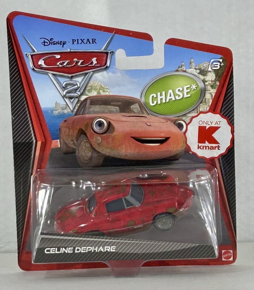 Disney PIXAR Cars 2 CELINE DEPHARE *CHASE* diecast RARE KMART 