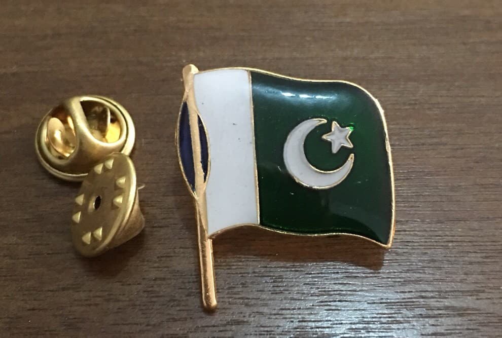 Flag Of Pakistan Brooch/Badge Pin Pakistani Flag Brouch Pin 14 August Badge - Image 1