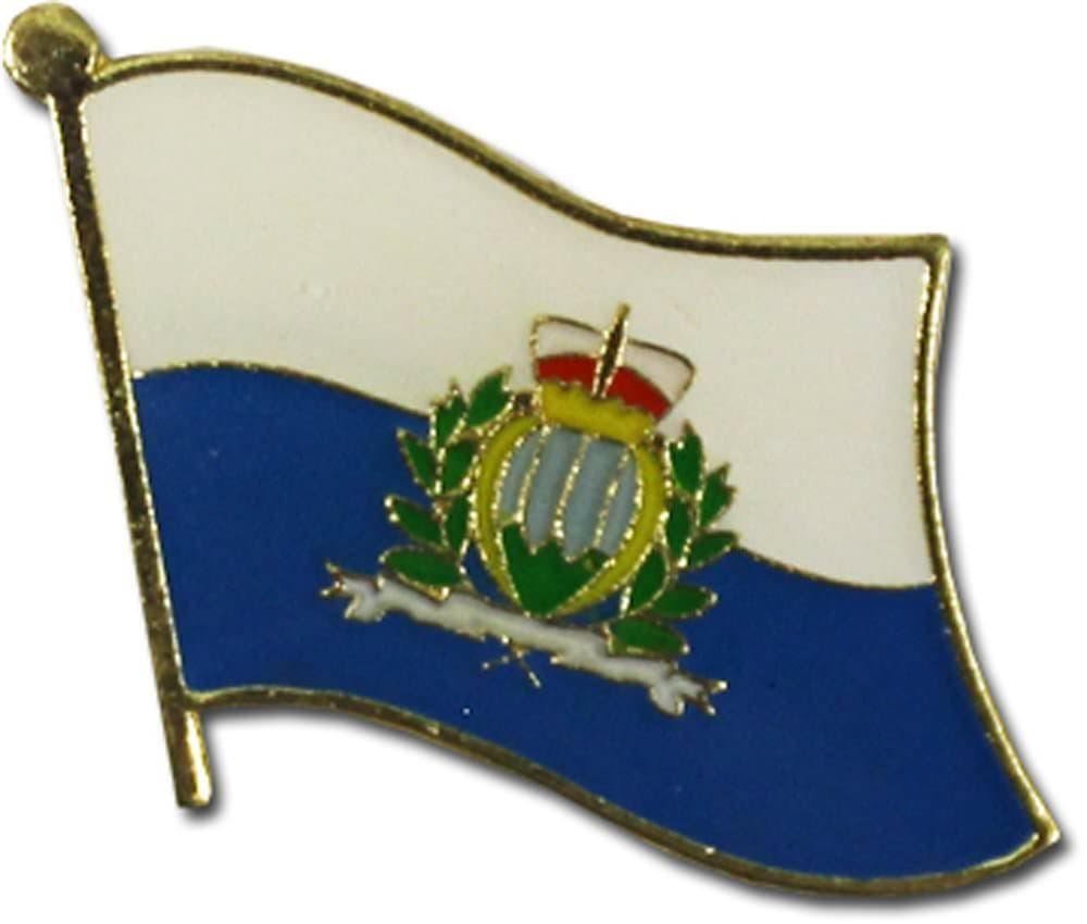 San Marino Country Flag Bike Motorcycle Hat Cap lapel Pin  - Image 1