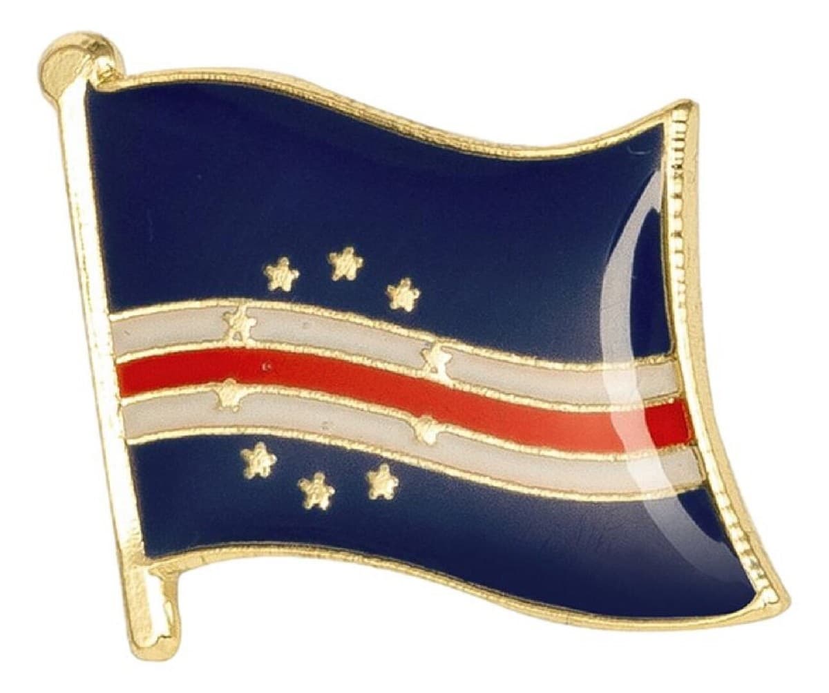 Cape Verde Flag Lapel Pin - 5/8" x 5/8" - Image 1