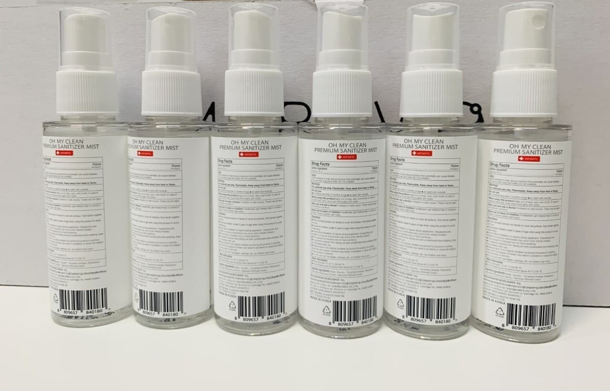 Hand Sanitizer Spray 50ml,  1.7 fl oz Travel Sizes 6 Pack thumbnail 2
