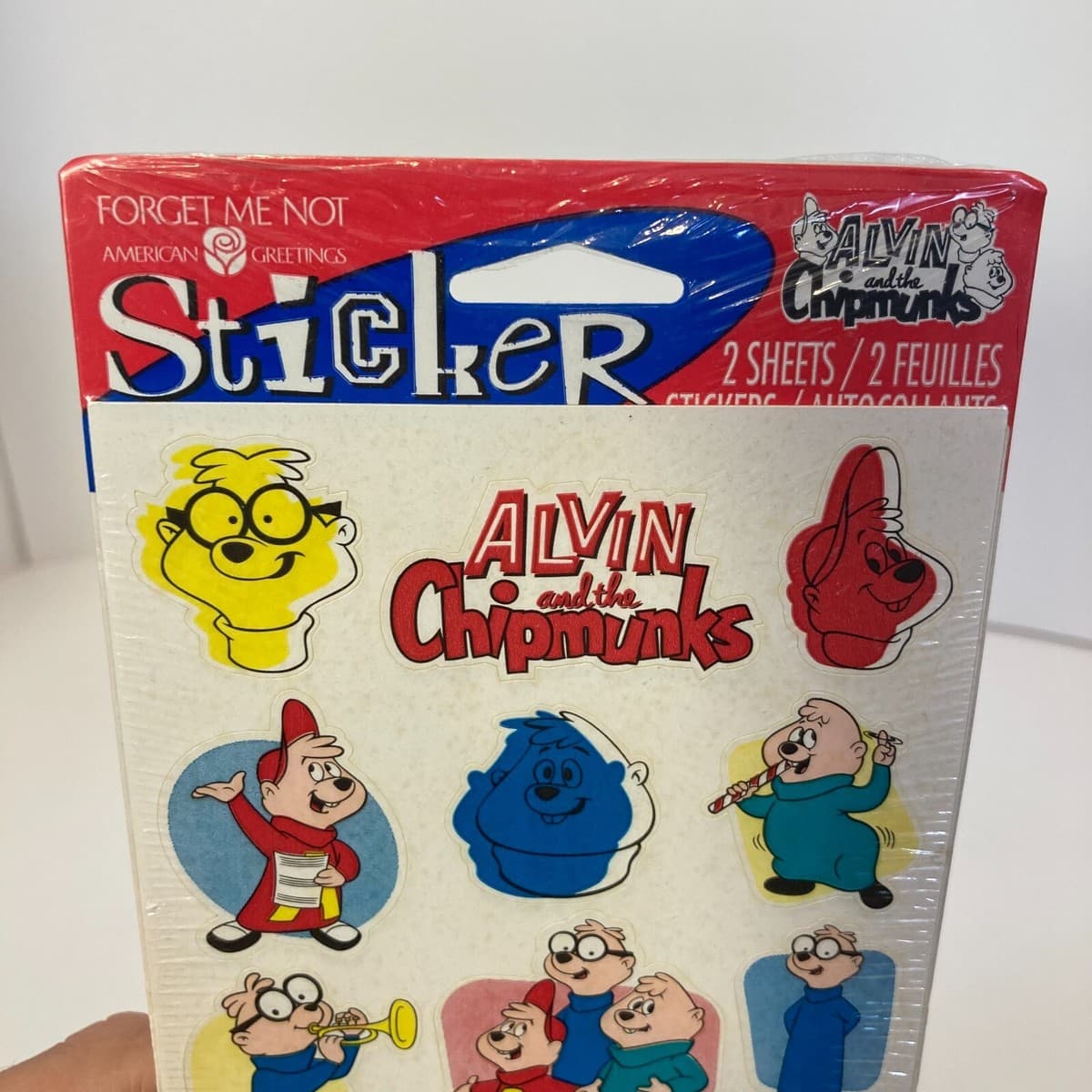 Vintage Alvin and the Chipmunks Sealed 2 Sticker Sheets American Greetings 80s thumbnail 4