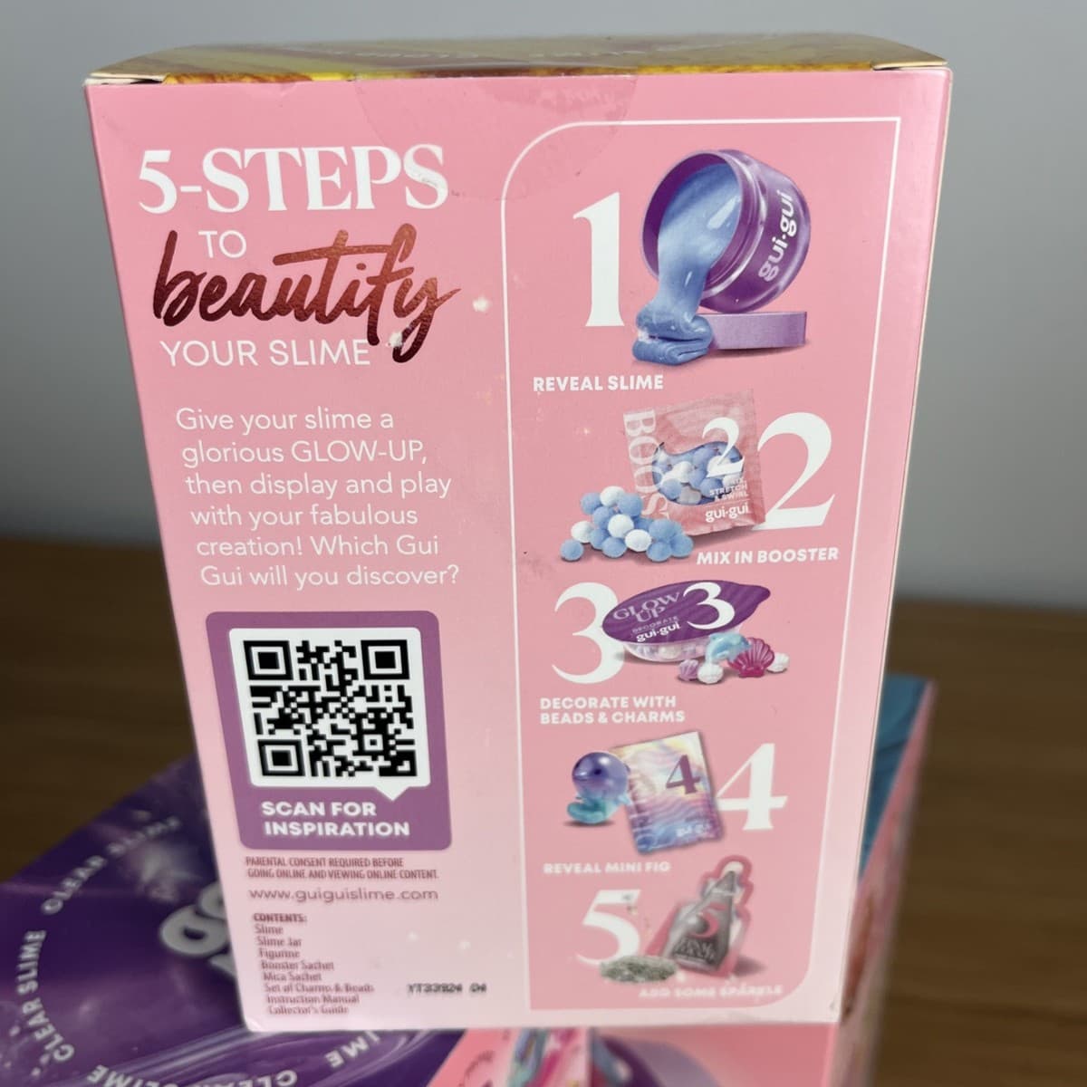 Lot Of 3 Gui-Gui Clear Slime Beautify Kit with Figurine New 2025 thumbnail 4