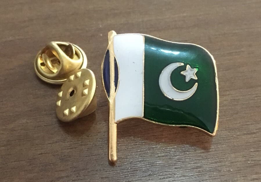 Flag Of Pakistan Brooch/Badge Pin Pakistani Flag Brouch Pin 14 August Badge thumbnail 3