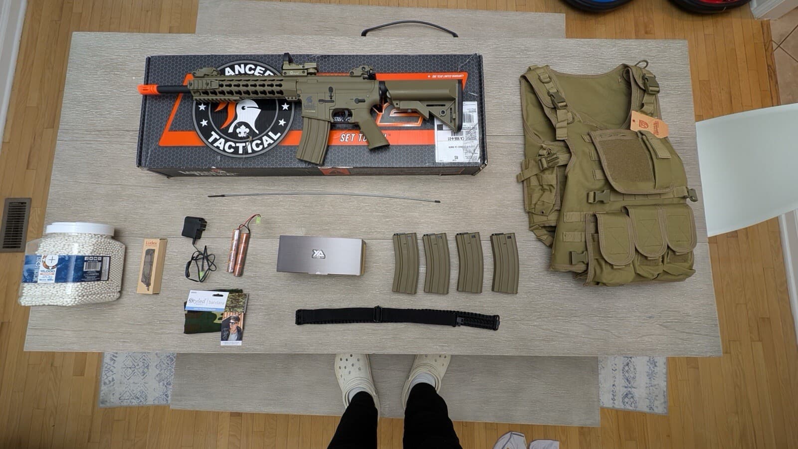 Complete Lancer Tactical Gen 2 M4 Airsoft Starter Bundle – $170 (Lightly Used) - Image 1