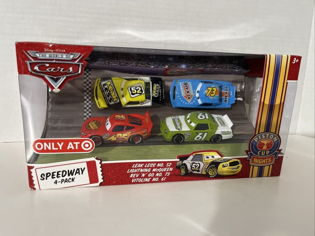Disney Pixar The World of Cars Multi-Pack Speedway 4-Pack Diecast Car Set Target