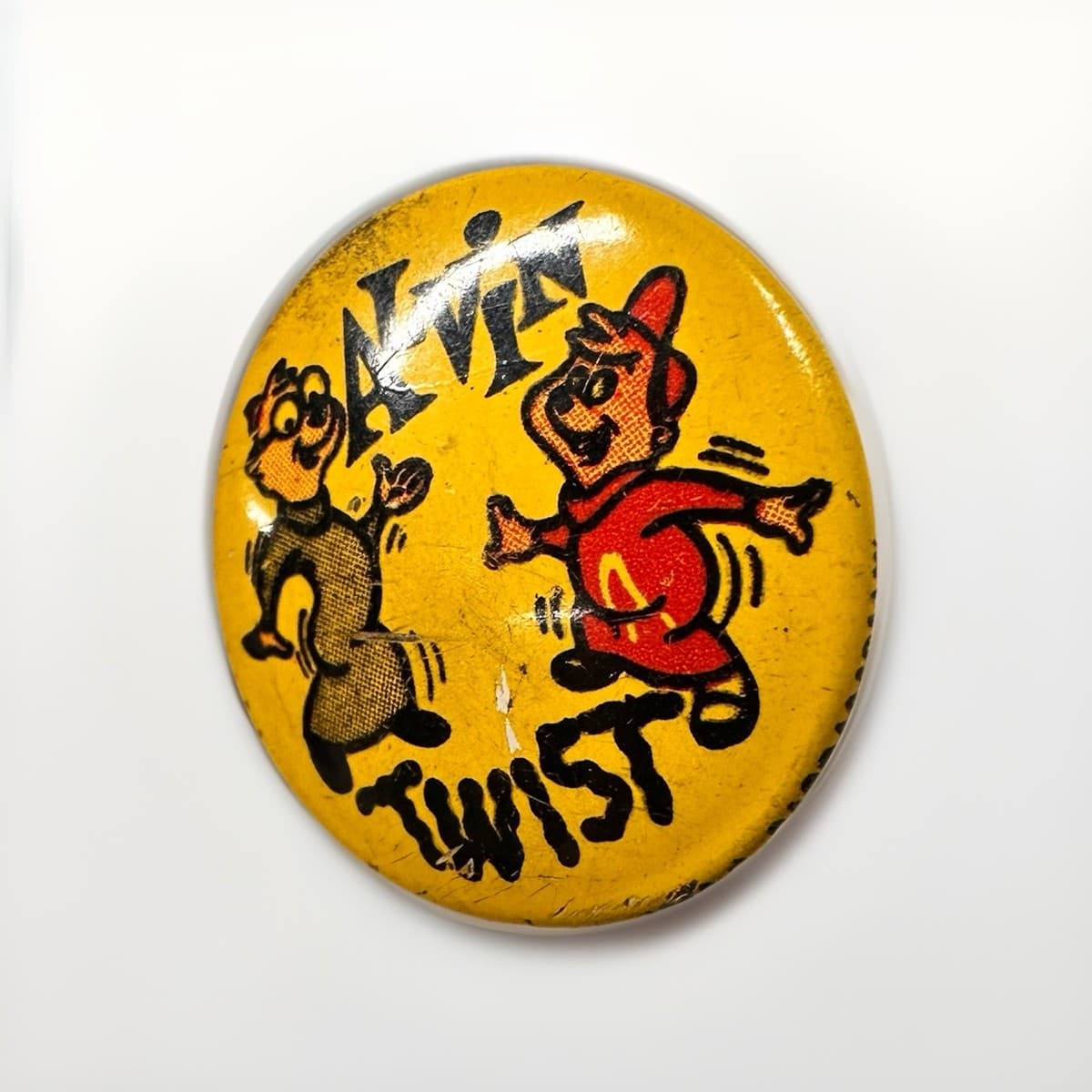 Vintage 1962 Alvin And The Chipmunks “Alvin Twist” Button Pin  thumbnail 4