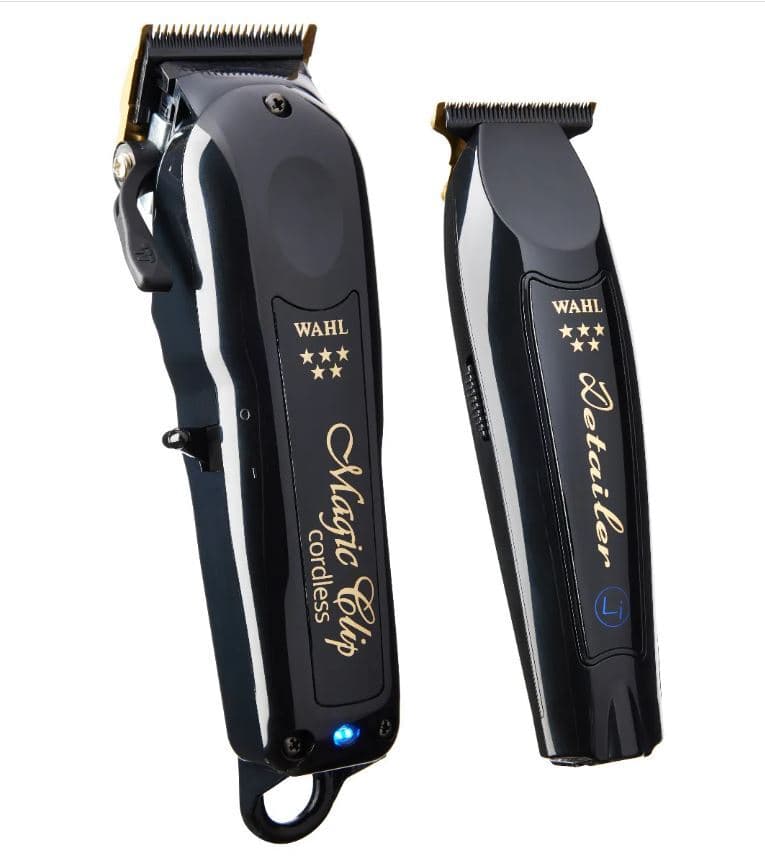 Wahl Cordless Barber Combo Black Magic Clip Clipper & Detailer Trimmer 3025397 - Image 1