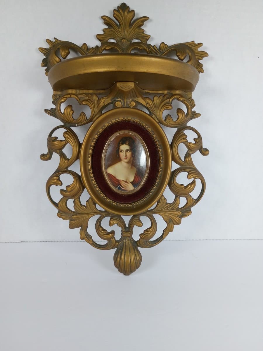 Victorian Cameo Creation wall shelf Sconce 13' Hx8"W - Image 1