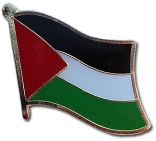 PALESTINE FLAG PIN 0.5" Palestinian National Pride Lapel Tie Hat Badge Pinback - Image 1