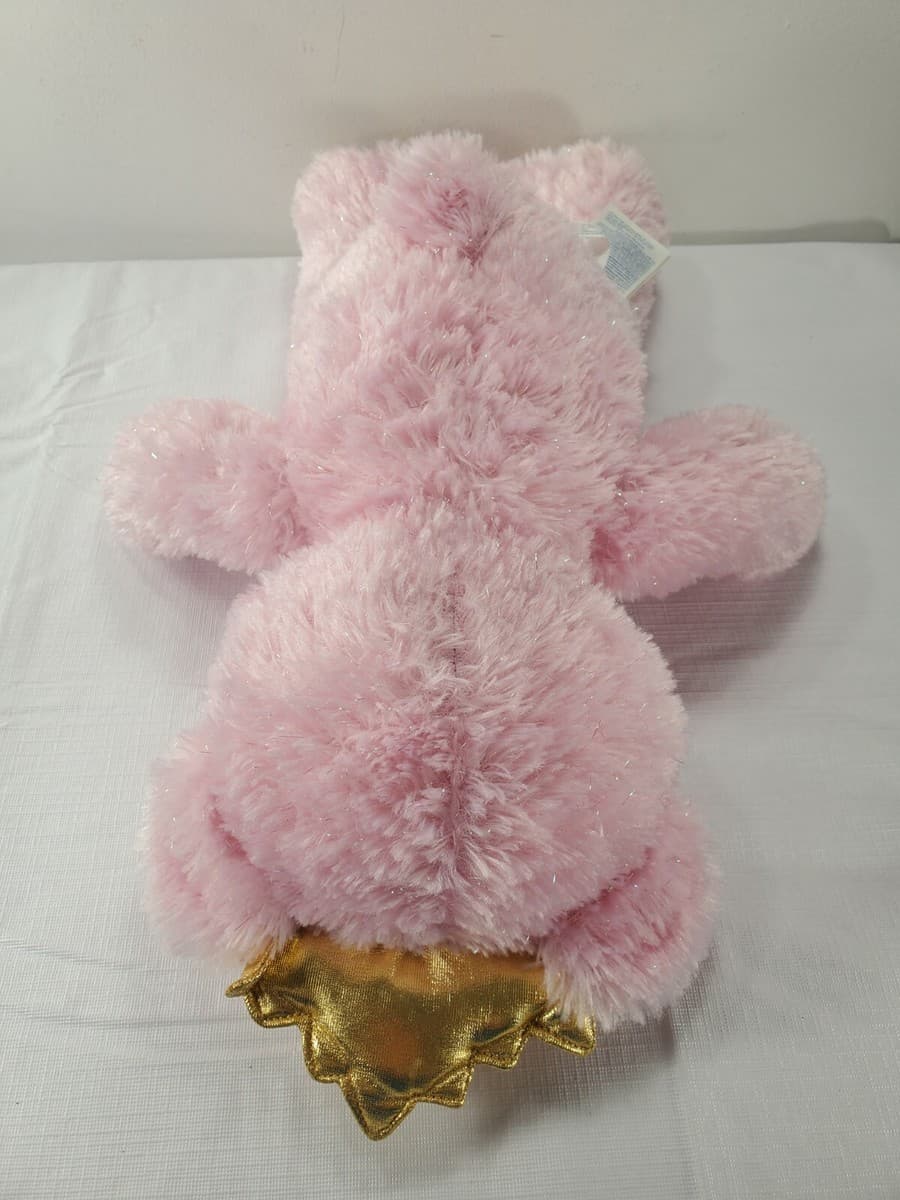 16" Build-A-Bear Pink Disney Princess Plush Bear Stuffed  w/ Gold Light Up Crown thumbnail 4