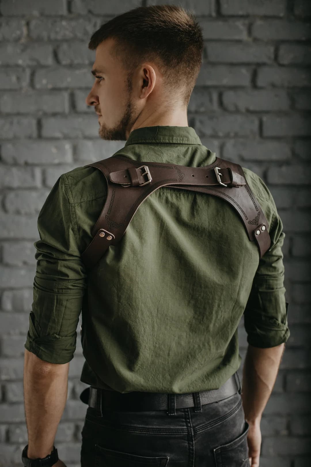 Men Suspenders, Adjustable Personalized Leather Suspenders, Handmade Suspenders, Wedding Groom Suspenders, Braces, Gentleman Suspenders - Etsy UK - Image 1