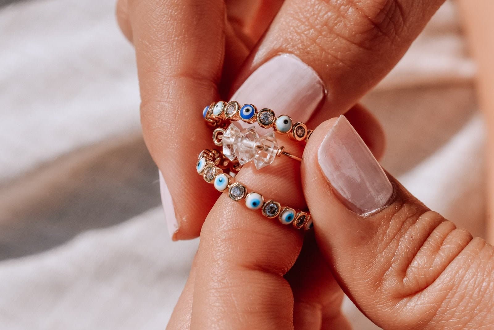 Cute evil eye ring, Adjustable ring, Multiple Turkish eye ring, Protection evil eye ring,