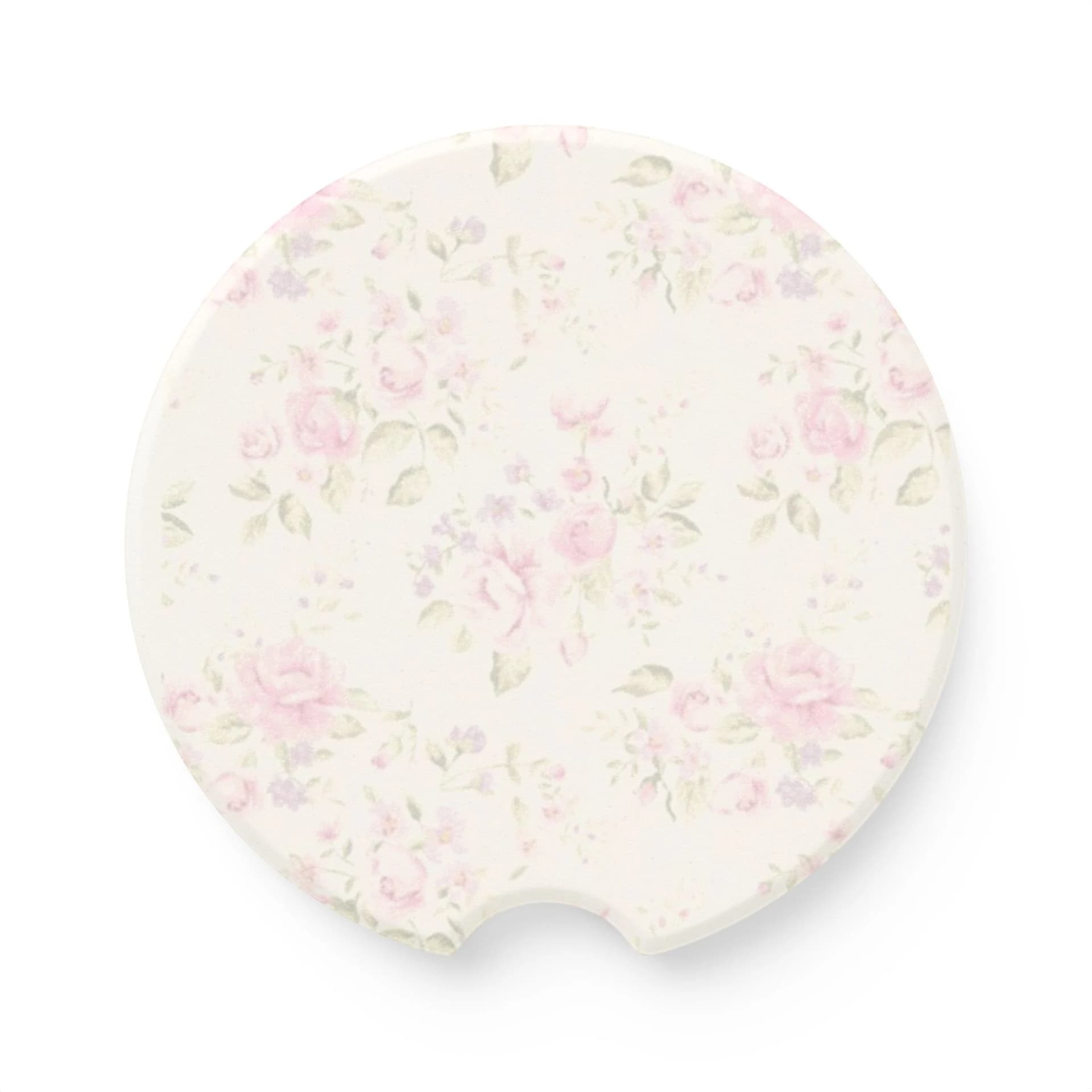 Pink Floral Car Coaster - Image 1