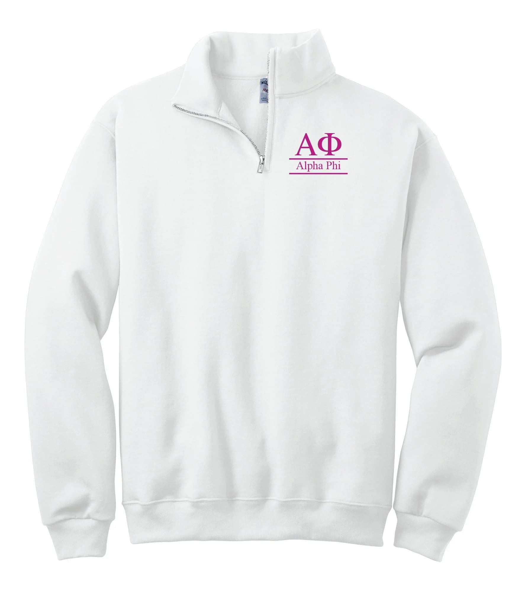 Alpha Phi Custom Greek Quarter Zip - Image 1