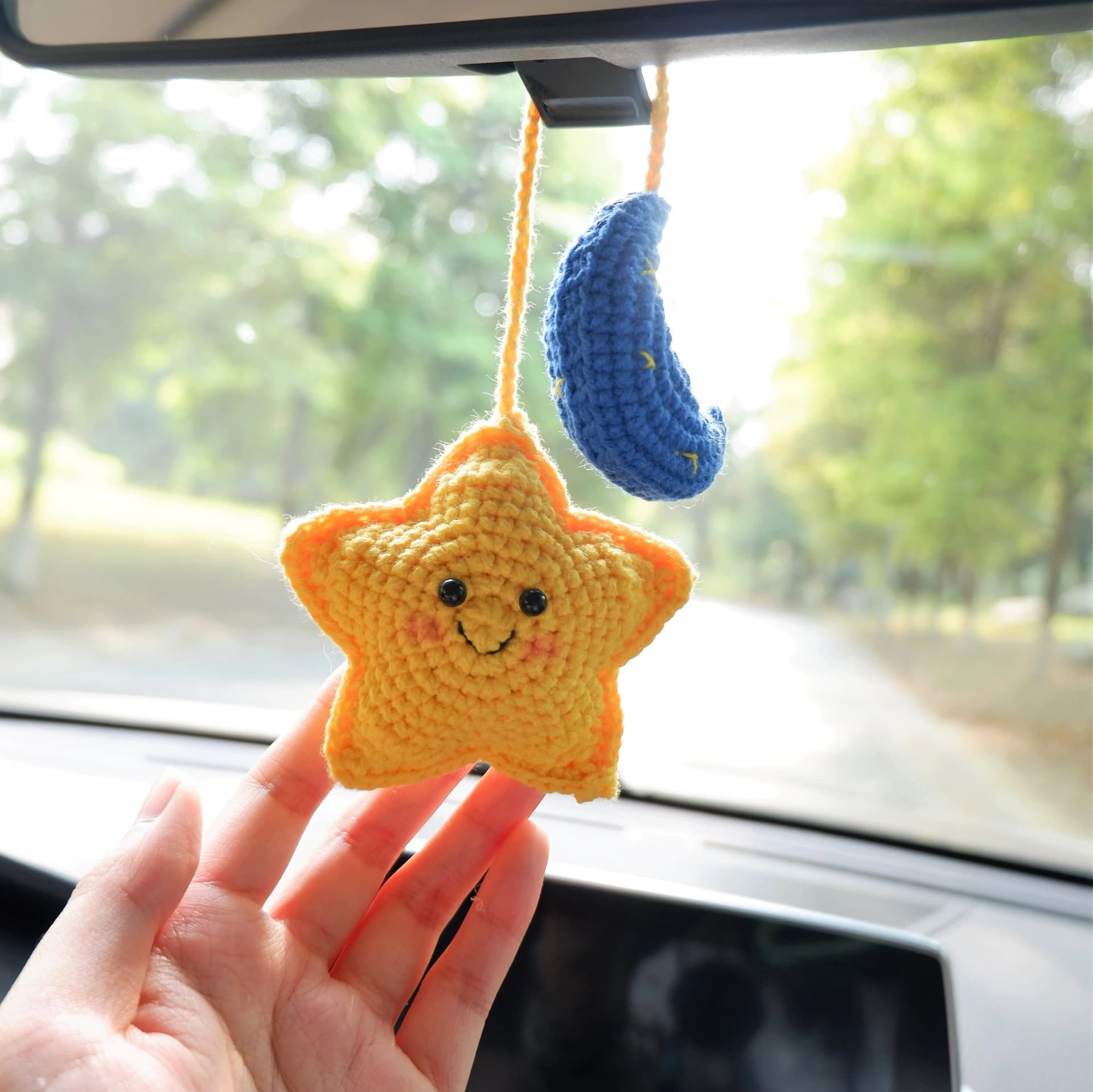 Star & Moon Car Accessory - Image 1