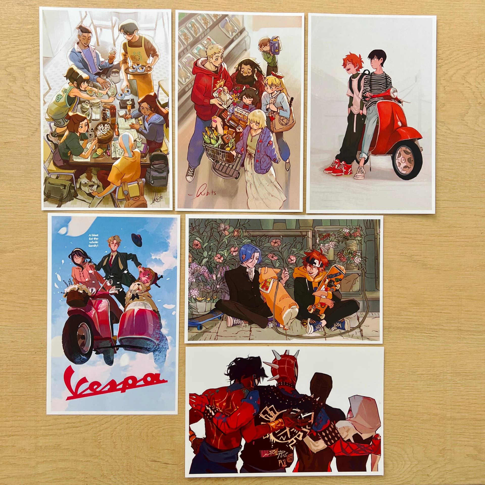 Comfy Anime Prints (DunMeshi, Haikyuu, Sk8, Spiderverse, etc) - Image 1