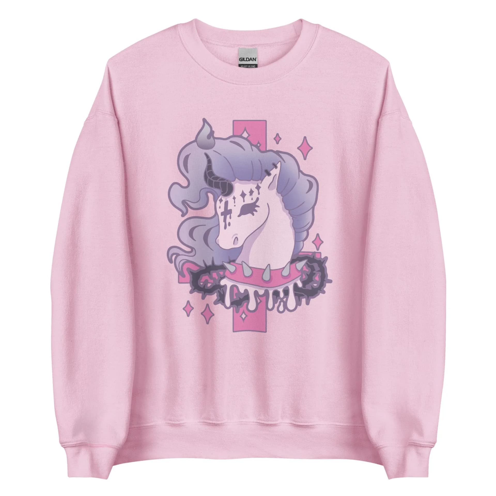 Pastel Goth Unicorn Sweatshirt - Image 1