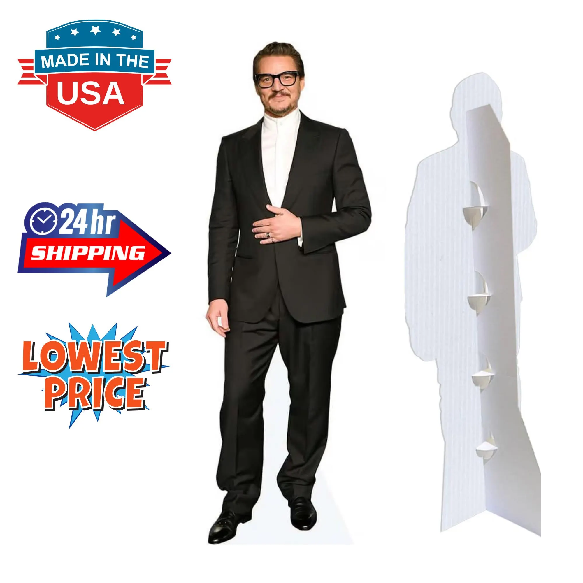 Custom Life Size Cutout, Personalized Standup, Custom cardboard cutout for Wedding, Graduation, Party, High Resolution, 1-8ft, Coroplast - Image 1