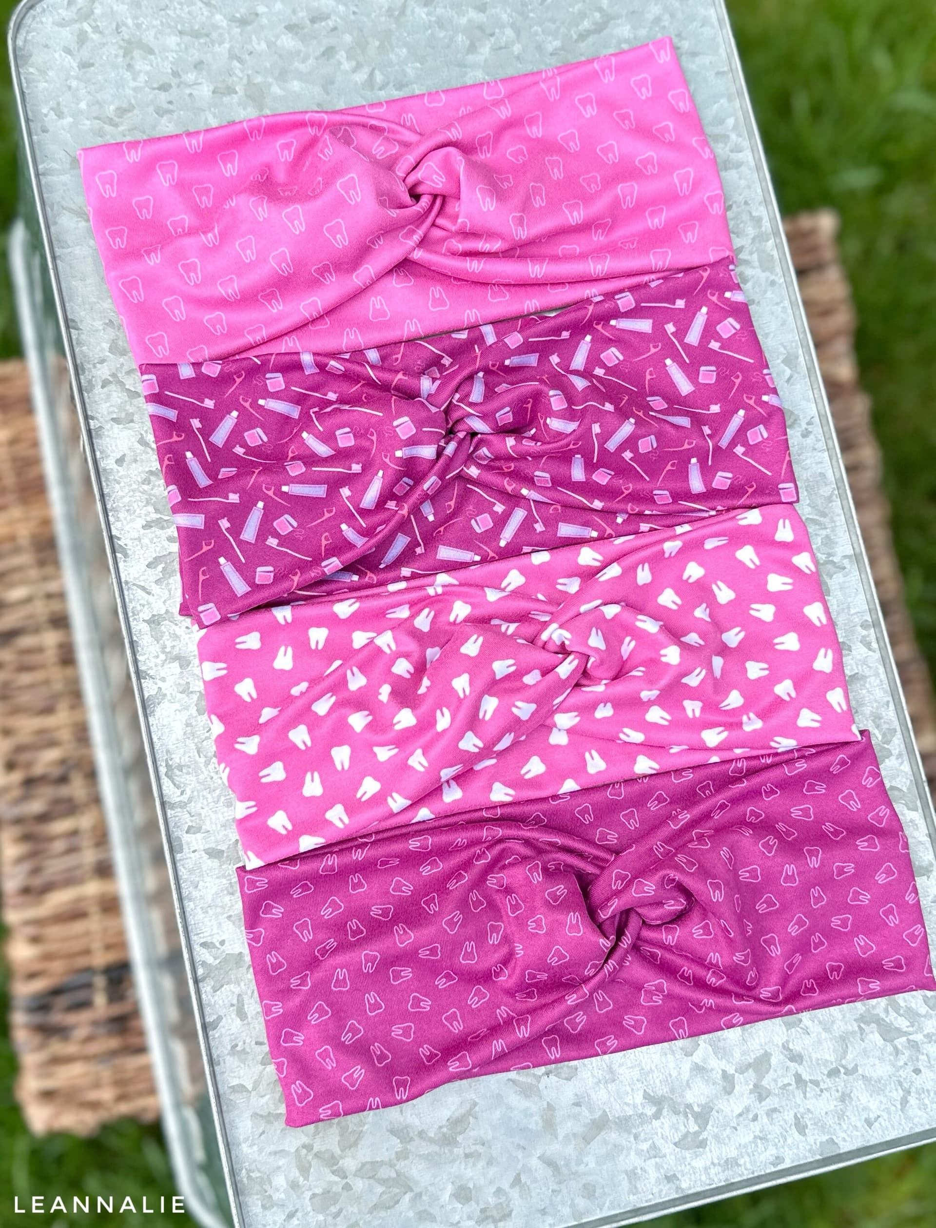 Dental Twist Headbands, Hygienist Headband, Dental Headband, RDA, Dental Hygienist Headband, Dentist Headband, Tooth Headband, Dental Grad - Image 1