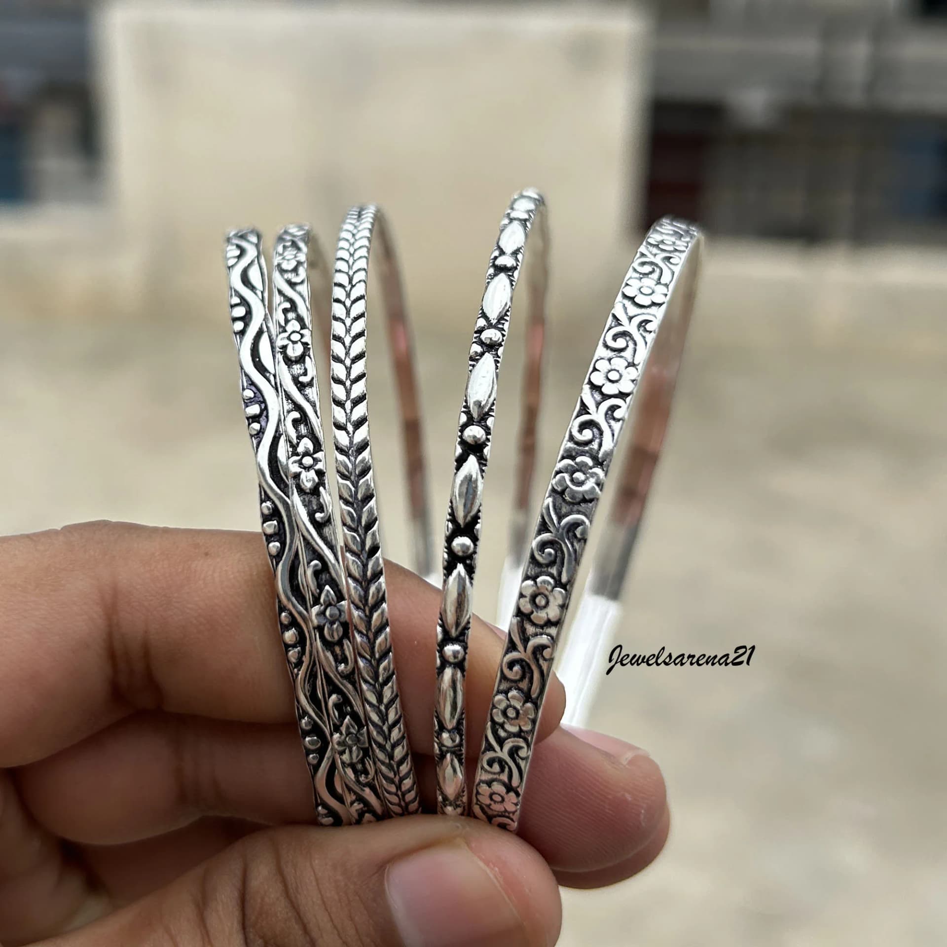 Silver Bangle - Image 1