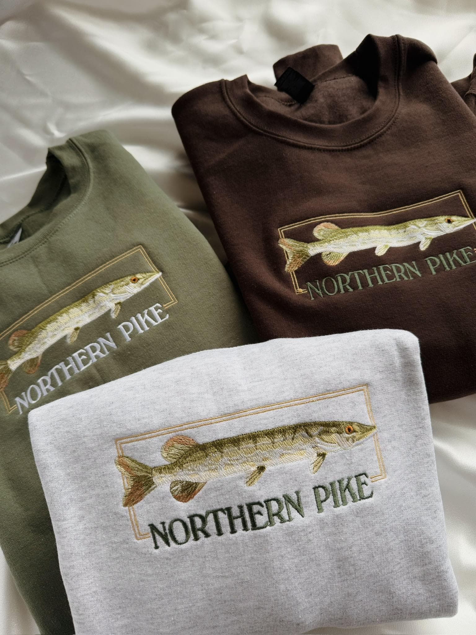 Embroidered Northern Pike Sweatshirt - Image 1