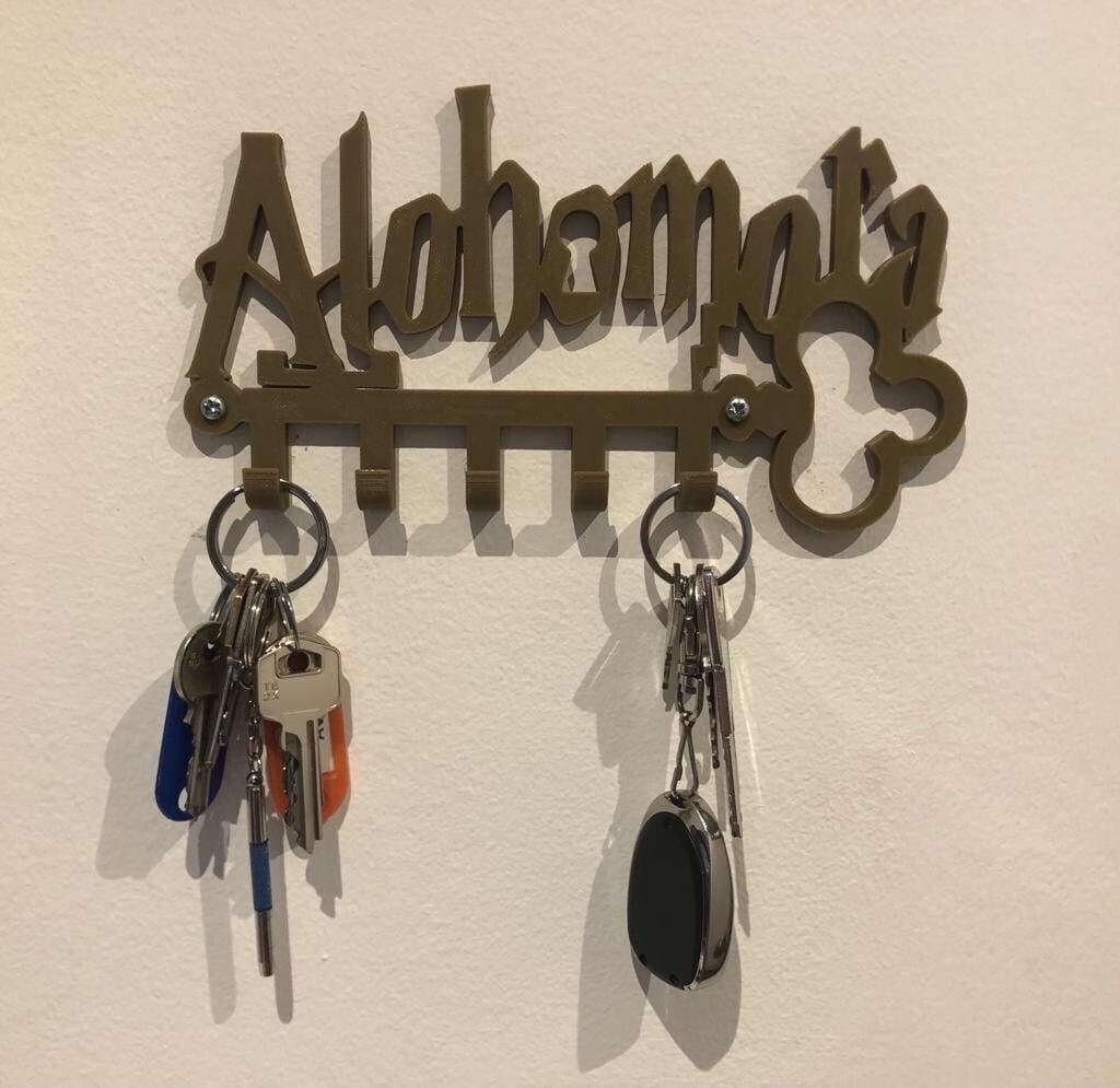 Original Alohomora key hanger | Harry Potter decor | 3D printed gift - Image 1