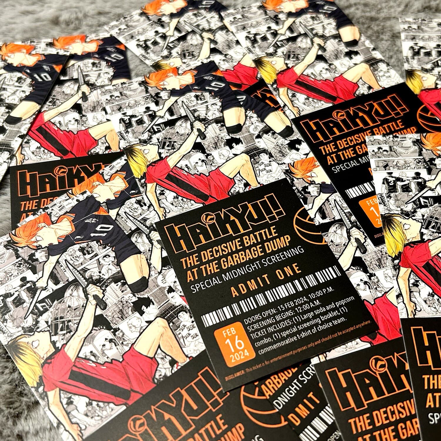 HQ Cats vs Crows Movie Ticket Bookmark || HQ Volleyball Anime - Image 1