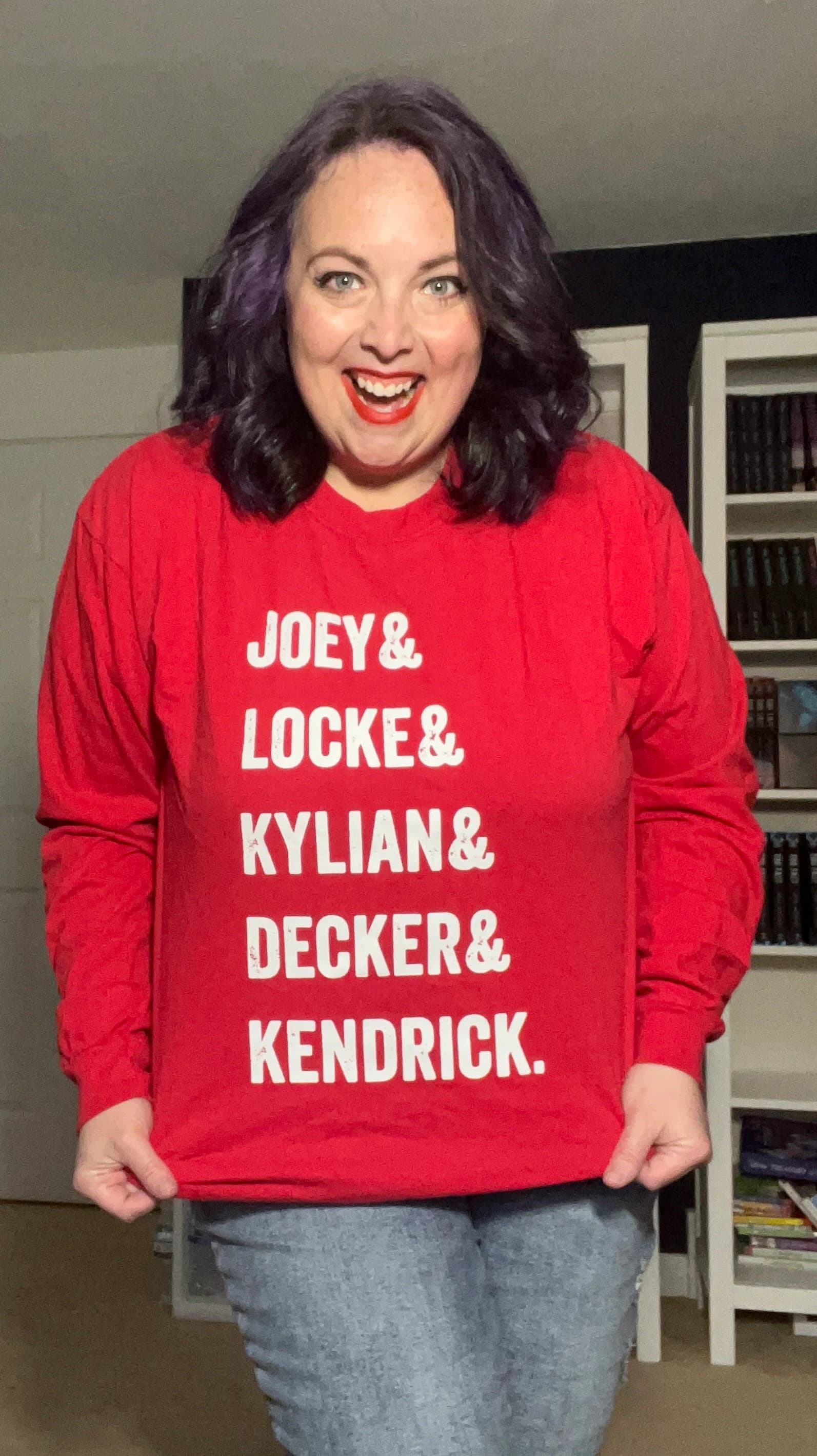 BOLC Name Stack Long Sleeve Shirt (Comfort Colors 100% cotton) - Image 1