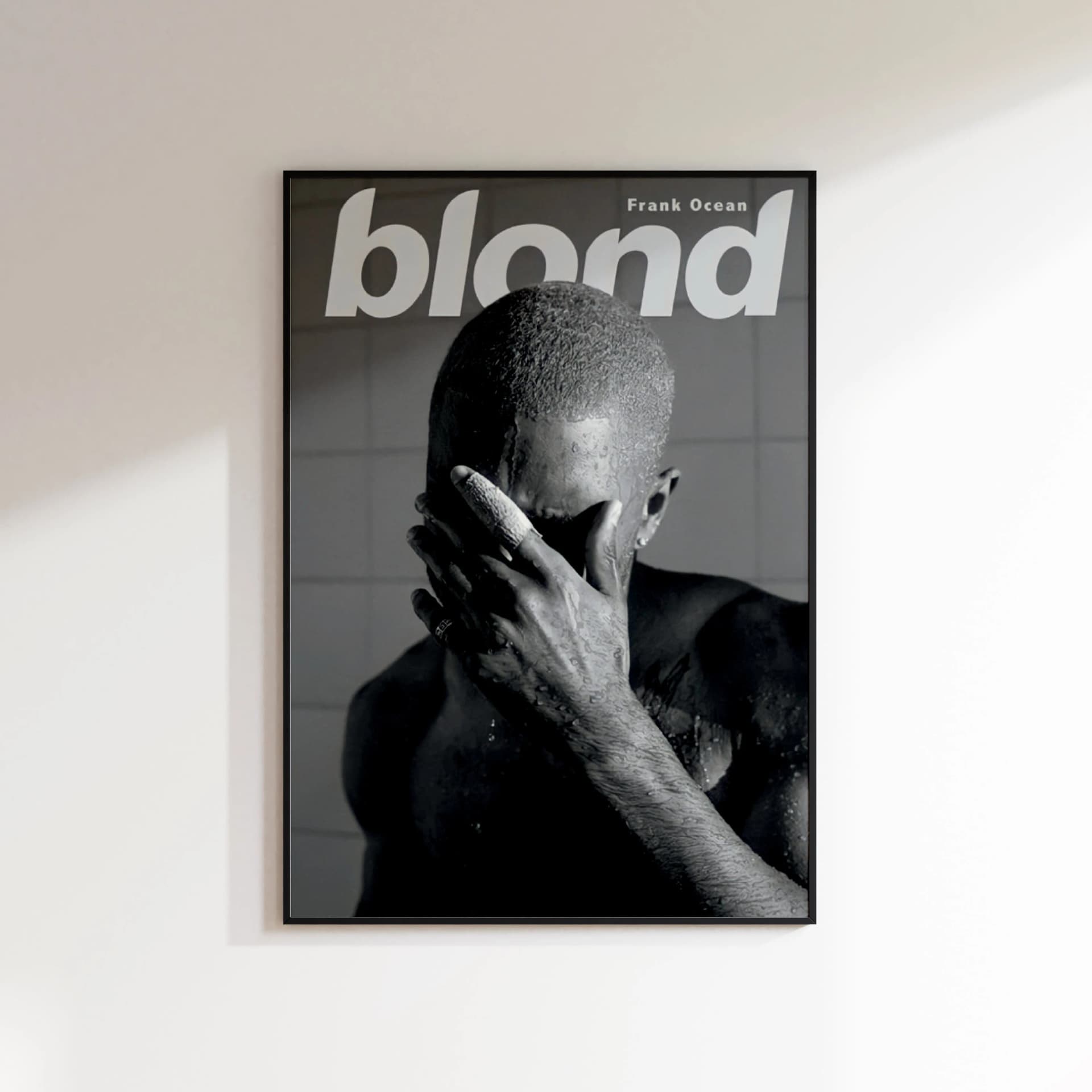 Frank Ocean Blond Album Poster – Iconic Black & White Wall Art Print for Music Artists Lovers | Minimalist Bedroom, Living Room Decor - Image 1