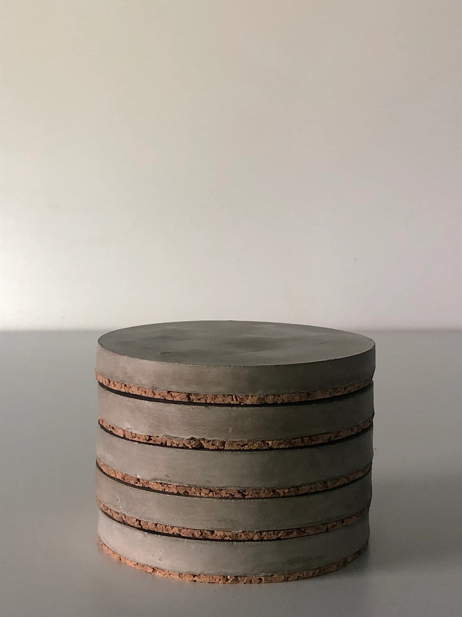 Set of polished concrete coasters - Image 1