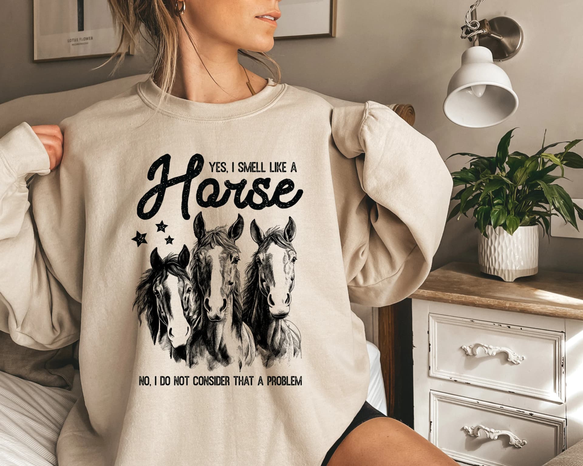 Yes I Smell Like A Horse, Horse Sweatshirt, Farm Lover, Horse Riding, Horse Sweatshirt, Horse Owner Sweatshirt, Horse Gifts For Women - Image 1